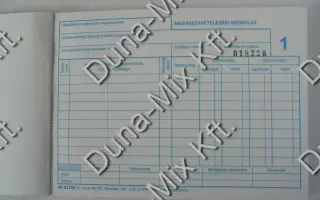 Áruvisszavételezési bizonylat 1
